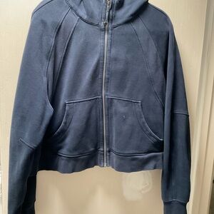 Lululemon Scuba Navy Zip-Up Hooded Sweatshirt